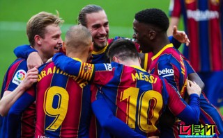 巴?薩客場2-0擊敗塞維利亞，梅西一助一射連續(xù)8輪建功