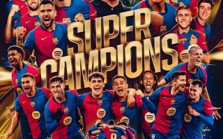 巴薩 5-2 皇馬，第15次奪 西超杯 冠軍